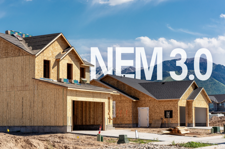 partially built home in neighborhood